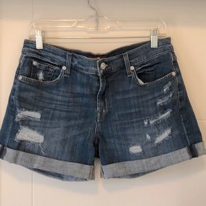 7 For all Mankind denim shorts, never worn.